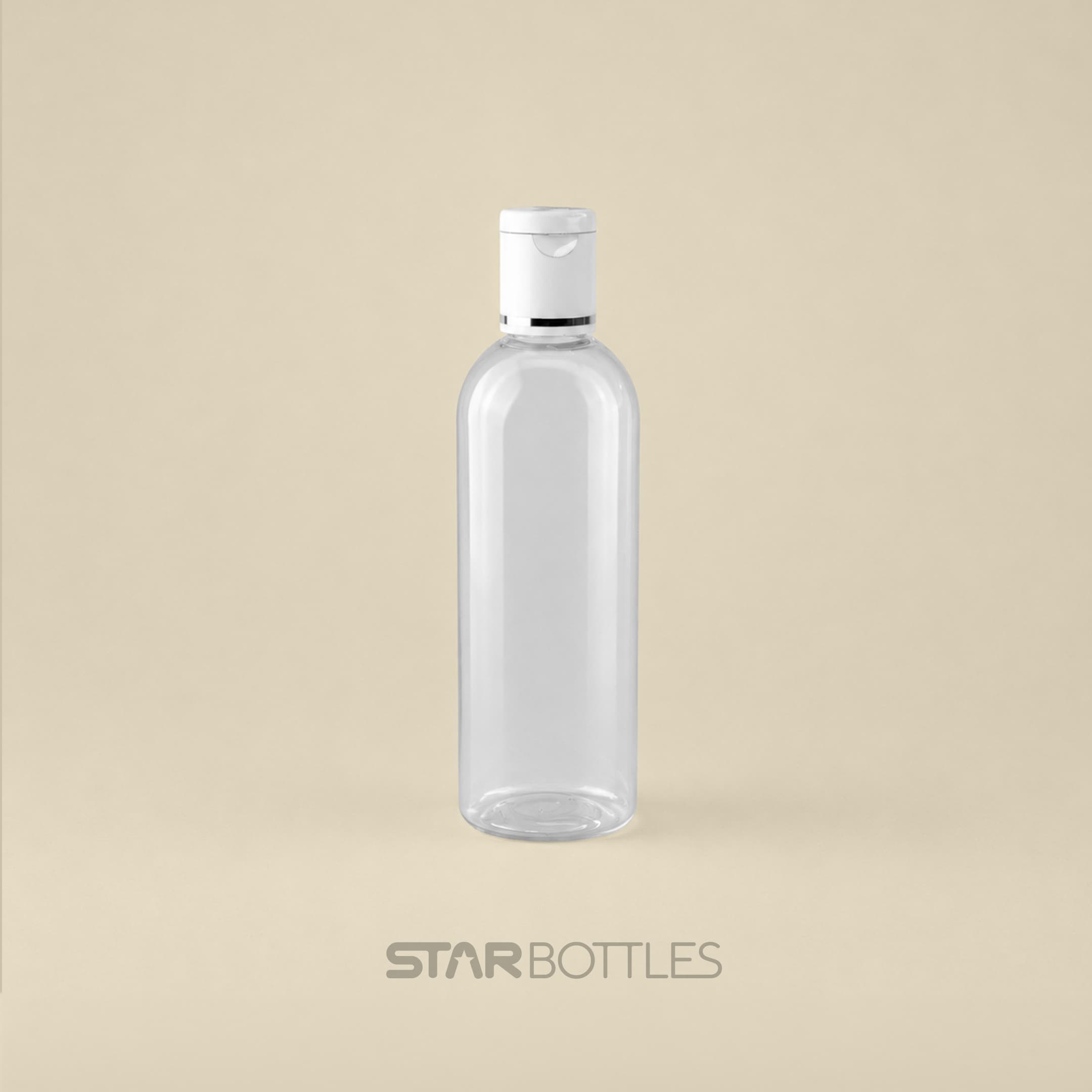 100 ML PET Flat Natural Bottles