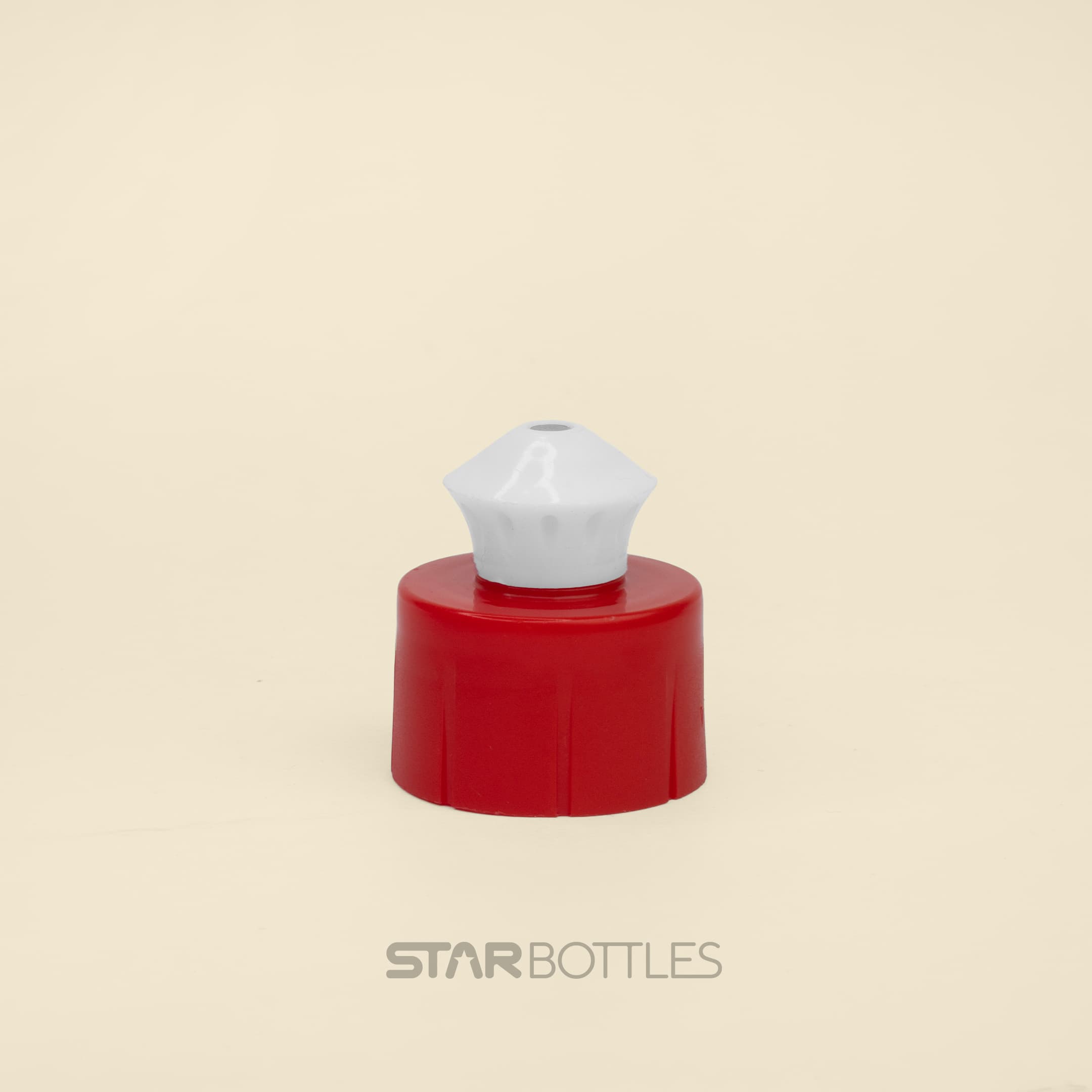 NP/C19 28MM PULL-PUSH CAP RED/WHITE